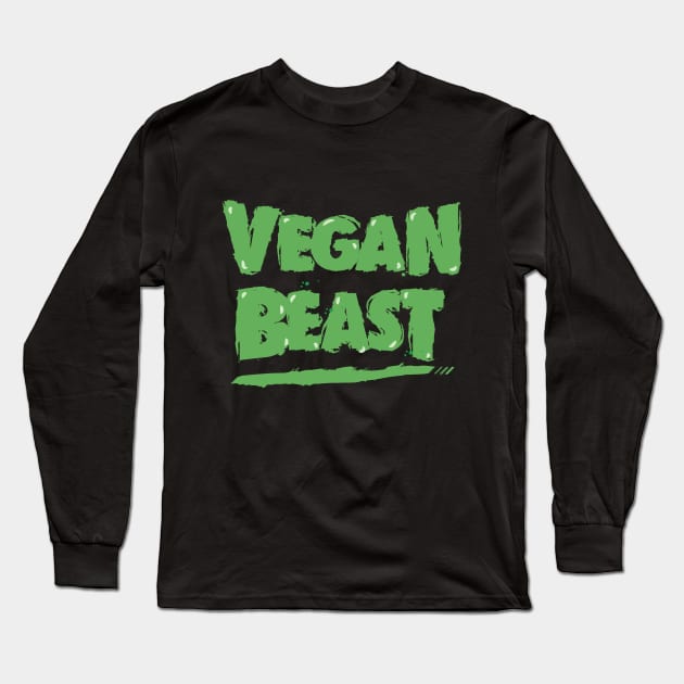 Vegan Beast Long Sleeve T-Shirt by VeganLifestyles